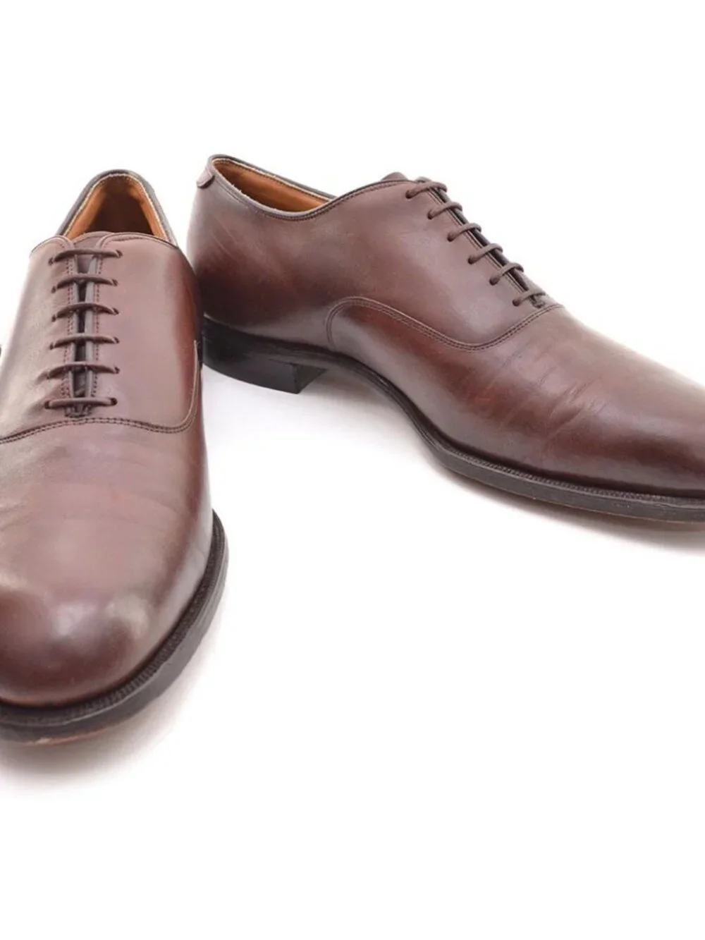 Men Johnston & Murphy Aristocraft USA Cap Toe Business Oxfords 10.5 C Vintage